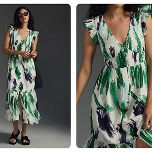 Anthropologie The Peregrine Midi Dress